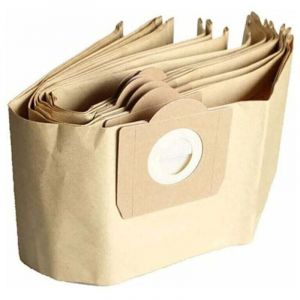 Sac pour aspirateur,Sac Aspirateur Karcher WD3, Lot de 5 Sacs droits Aspirateur pour Karcher WD3, wd 3 Premium, WD3200, WD3500P, A2204, A2204, A2534,