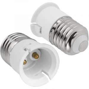 CCYKXA E27 vers B22 Adaptateur de Douille, E27 Vis vers B22 Baïonnette Convertisseur de Douille, 0-250V, pour Ampoule B22, Ampoules LED, Ampoules à
