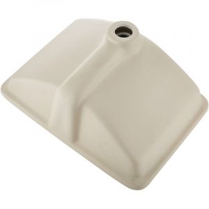 Mophorn Lavabo sous plan pour salle de bain, 530 x 375 mm, vasque rectangulaire en c&eacute;ramique blanche avec trou de trop-plein, &eacute;vier moderne