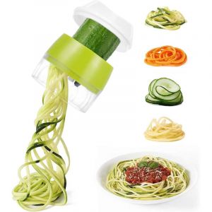 Coupe L&eacute;gumes Spirale, 3 en 1 Spaghetti de L&eacute;gumes Spiralizer Legume, Spirale de L&eacute;gumes Trancheuse pour Courgette Nouilles, Spaghettis, Carotte,