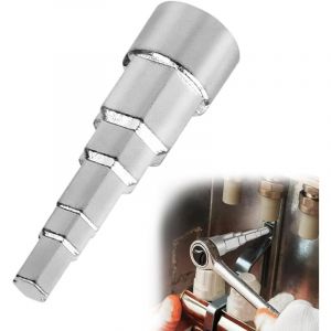 Cl&eacute; &eacute;tag&eacute;e universelle pour radiateur, valve de radiateur, cl&eacute; &agrave; douille, 5 niveaux, avec carr&eacute; int&eacute;rieur 1/2", extension de robinet, cl&eacute; de