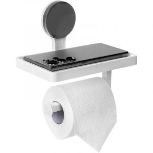 Porte papier toilette avec etagere a ventouse