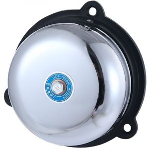 BEBUSINGOTO Sonnette électrique en acier inoxydable de 4 pouces, type électrique à sonnerie interne anti-étincelles 220V 10W, pour signaux sonores et