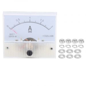 Amp&egrave;rem&egrave;tre de Type Pointeur 85C1 02A, Amp&egrave;rem&egrave;tre de Courant Continu pour Mesurer le Courant dans le Circuit &eacute;lectrique.