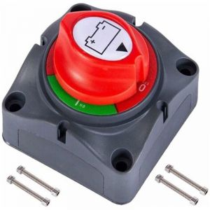 Coupe Circuit de Batterie 12V - 48V Interrupteur Isolateur de Batterie, Interrupteur de D&eacute;connexion de Batterie &eacute;tanche 275A Commutateur d'Isolateur