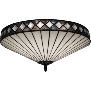 Plafonnier de plus grand diamètre 45 cm Série Tiffany Ilumina