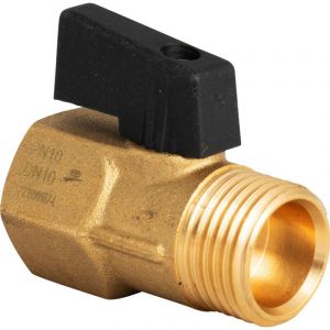 Mini vanne laiton CW617N 4MS acs Mâle-femelle 3/8' (12/17) Sferaco