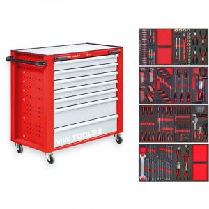 Servante d'atelier compl&egrave;te PRACO STARTER 212 outils MW Tools MWE211G2P