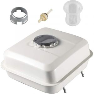Réservoir de carburant pour moteur Honda GX160 5,5 CV, GX200 6,5 CV 168F 170F GX140 GX120, blanc, avec bouchon de réservoir, filtre, remplace