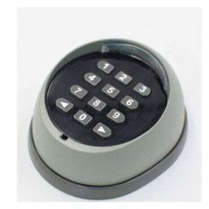 Clavier en m&eacute;tal pour ouvre-porte, clavier &agrave; code roulant 433 MHz, clavier de contr&ocirc;le d'acc&egrave;s pour porte de garage de haute qualit&eacute;, noir et gris