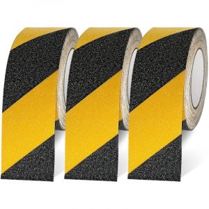 Lot de 3 Bande Antid&eacute;rapante Escalier Bande de S&eacute;curit&eacute; Antid&eacute;rapante Bande Adh&eacute;sif Antid&eacute;rapant Ext&eacute;rieurs 5cmx10m Ruban Antid&eacute;rapant Tapis