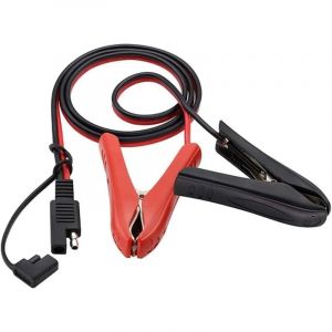 C&acirc;ble Batterie Moto,1m C&acirc;ble de D&eacute;marrage Moto 14 AWG Pince Crocodile de Cable Batterie C&acirc;ble D'extension Solaire C&acirc;ble Batterie Voiture C&acirc;bles