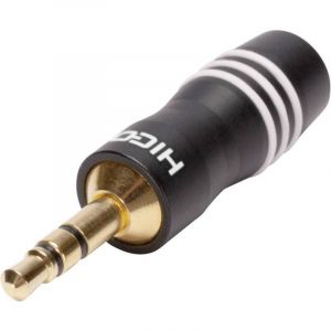 Jack 3.5 mm m&acirc;le, droit Hicon HI-J35S03 Nombre de p&ocirc;les: 3 st&eacute;r&eacute;o noir 1 pc(s)
