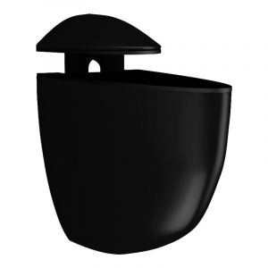 Support tablette bois ou verre - D&eacute;cor : Noir - itar