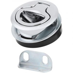 Fitags - Loquet de trappe affleurant en acier inoxydable marin, poignée de trappe de bateau, serrure de poignée de traction encastrée de serrure de