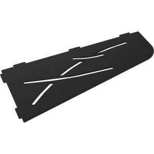 Tablette d'angle murale de douche en inox Swag L.305mm - Noir mat