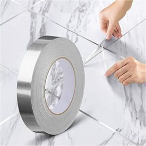 1pc Rouleau Adhesif Decoratif, Ruban Dalle pvc adhesive de Sol, Imperméable de Sol Moisissure Bande Adhésive pour Sols, Murs, Plafonds, Portes et