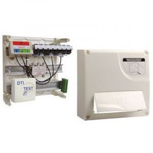 Michaud - Coffret de communication Grade 1 &eacute;quip&eacute; d'une dti + 8 prises RJ45 + repartiteur tv coaxial 250x250x118mm delta initial