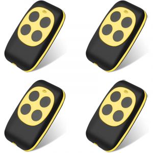 Telecommande Universelle Portail, Telecommande Garage Universelle sans Fil, Rolling Code &agrave; 4 Boutons pour Porte de Garage et Voiture（4 articles）
