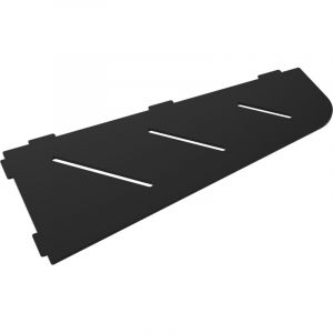 Tablette d'angle murale de douche en inox Line L.305mm - Noir mat