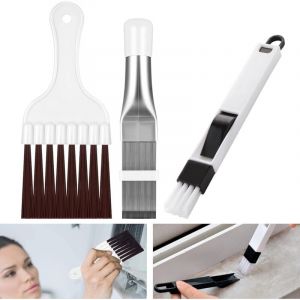 Peigne d'Aileron de Condensateur de Climatiseur,Brosse de Nettoyage &agrave; Ailettes,3pcs Nettoyeur d'Ailettes de Climatiseur,Brosse de Climatiseur,Brosse