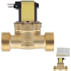 Electrovanne 3/4" AC 230V Vanne &Eacute;lectromagn&eacute;tique &Eacute;lectrique &Eacute;lectrovanne Magn&eacute;tique en Laiton &Eacute;lectrovanne pour Le Contr&ocirc;le de l'eau