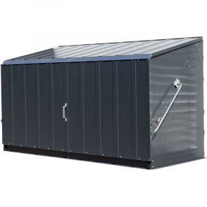 Trimetals Bo&icirc;te &agrave; outils en m&eacute;tal Garage &agrave; v&eacute;los Storeguard Anthracite 88x194x112 cm