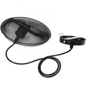 Lampe à Suspension en Fer Forgé, Lampe Suspendue à LED Innovante Nordique Décoration de Salon AC85-265V E27 Douille de Lampe(Noir)