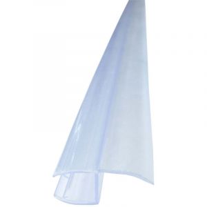 Joint de douche &agrave; fente, joint de porte transparent pour porte de douche en verre, l&egrave;vre souple l&eacute;g&egrave;rement bomb&eacute;e, l&egrave;vre de douche en pvc - pour