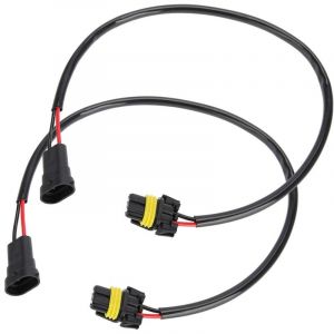 Jeffergarden - Douille Femelle Adaptateur Câblage Connecteur 9005 HB4 H11 -Duokon 2 pcs 53 cm / 20.9 Pouces 9006 9012 9006XS Mâle De Conversion Lampe