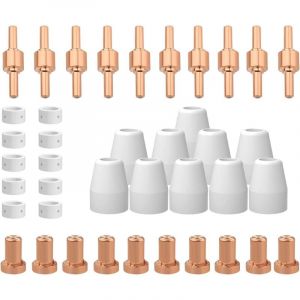40PCS PT31 Consommables de Découpeuse Plasma Torch pour PT-31 LG-40 Torch CUT-40 cut50 Coupeur de plasma Torch Pistolet de découpe plasma