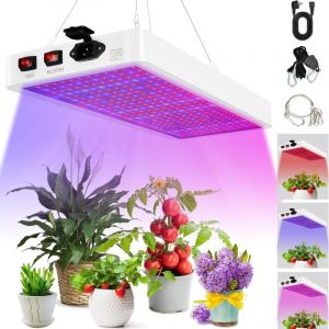 Lampe de Culture Spectre Complet 1000W LED Grow Light Panneau 216 Leds Lampe de Plante UV et IR Lampes Horticoles de Croissance pour serre et plantes
