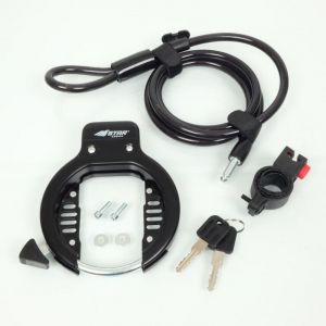 Antivol bloque roue arri&egrave;re v&eacute;lo + c&acirc;ble antivol Star Locks pour