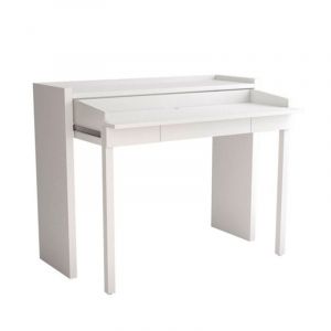 Console Bureau Extensible 'Lana' 110cm Blanc