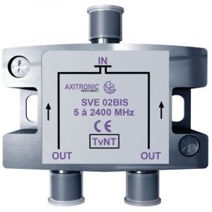R&eacute;partiteur terrestre et satellite avec passage d&rsquo;alimentation 3 sorties - CAE GROUPE - SVE03BIS