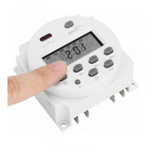 Shining House - 12V Mini lcd Numérique lcd Puissance Programmateur Hebdomadaire Commutateur de Relais Minuterie Numérique Commande de Minuterie