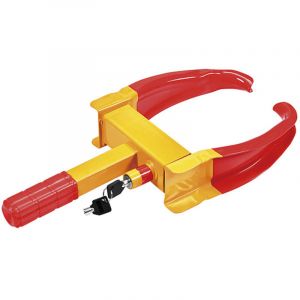 Sabot de voiture &ndash; 480 x 245 x 73 mm &ndash; avec 2 cl&eacute;s &ndash; en Acier inoxydable &ndash; Bloque roue Antivol Automobile pour Remorque Caravane &ndash; dispositif