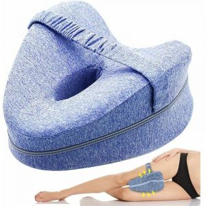 Oreiller de Genou Dormeur Lat&eacute;ral. Coussins Rel&egrave;ve-Jambes. Oreiller de Jambe Confort. Oreiller de Genou pour Dormir. Orthop&eacute;dique Mousse M&eacute;moire