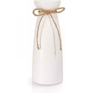 Vase en C&eacute;ramique, Grand Vase &agrave; Fleurs Blanc, D&eacute;coration Vase de Table Moderne, Vase D&eacute;coratif de Haute Qualit&eacute;, pour Maison, F&ecirc;te, Centre de Table