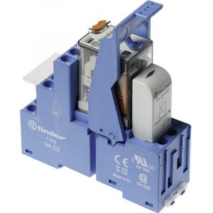 58.32.8.024.0060 Module relais Tension nominale: 24 v/ac Courant de commutation (max.): 10 a 2 inverseurs (rt) 1 - Finder