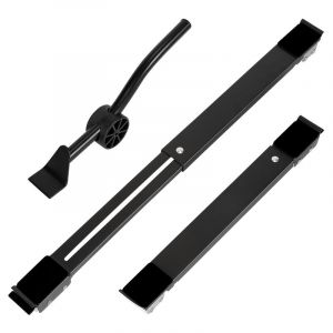 Swanew 2PCS Socle de machine à laver Support de Machine à Laver Base de machine à laver avec frein charge 300 kg, noir