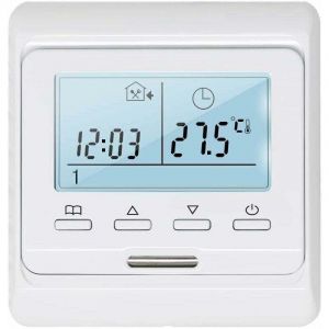 Thermostat d'ambiance programmable avec capteur 16 A pour plancher chauffant &eacute;lectrique, thermostat num&eacute;rique pour plancher chauffant &eacute;lectrique