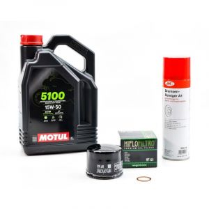 Kit Entretien Vidange pour BMW F 800 GS Adventure de 2016 &agrave; 2018 - MOTUL 5100 15W50 4L