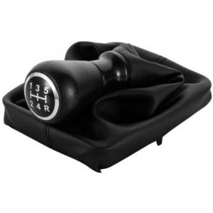 Pommeau de Levier de Vitesse avec Soufflet Compatible pour Peugeot 206 207 406