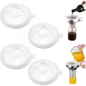 Filtre &agrave; Tamis Fin, 4 Tamis Fin en Nylon, Tamis Cuisine Filtre &agrave; Tamis Fin Filtre, Passoire &agrave; Maille Fine 200/300/400/450 Microns, Filtre Alimentaire