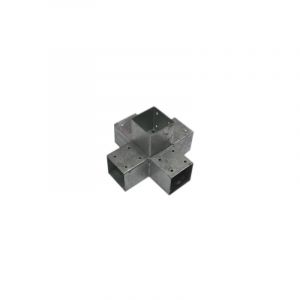 Connecteur 5D angles 90° pour poteau 9x9 cm