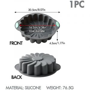 Moules &agrave; g&acirc;teaux en silicone, moule &agrave; g&acirc;teau en silicone en forme de couronne de fleurs, ustensiles de p&acirc;tisserie, moule &agrave; pain et &agrave; p&acirc;tisserie 3D.