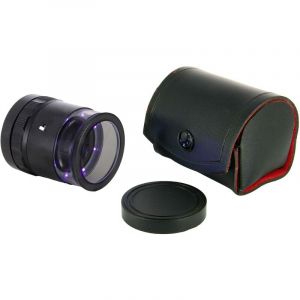 Ideal Tek LE.003UV.ITU 10X Lupe mit mm-Skala, 8 UV LED Loupe à main avec éclairage LED Grossissement: 10 x Lentille: (Ø) 30 mm noir X946212