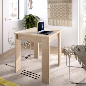 Table extensible Comer, Console extensible multiposition, Table console auxiliaire pliante, 79/134x67h79 cm, Chêne, avec emballage renforcé - Dmora