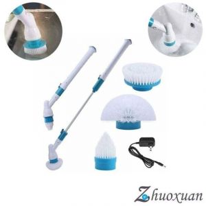 Brosse de nettoyage &eacute;lectrique sans fil Turbo Scrub avec rotation &agrave; 360&deg; (2020)
